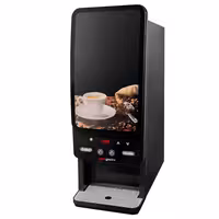 Hot Drinks Vending Machine - 2 Powder Containers - 1.8 kW - Digital - Black