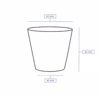 (1000 pcs) Reusable Lid - Transparent - fits 100ml Deli Cup