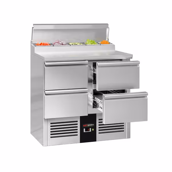 Pripremni rashladni pult Mini PREMIUM - 900x700 mm - 4 ladice - za 5x GN 1/6
