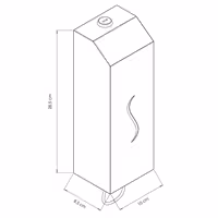 Dispenzer sapuna - s lakatnom polugom - 1000 ml - Nehrđajući čelik (inox) - s zidna montaža, prozor razine, zamjenjivi spremnik, ne kapa i ne curi, robusno i otporno kućište, lako čišćenje