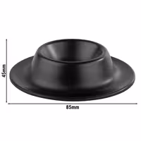 (6 adet) Yumurtalık EGGY - 4'lü Set - Melamin - Ø85mm - Siyah