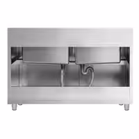PREMIUM ormarić za pranje lonaca – 1600 x 600 mm – s 2 sudopera
