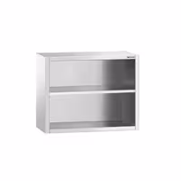 خزانة حائط ستانلس ستيل PREMIUM - 800x400mm - بدون باب انزلاقي - ارتفاع 800 mm