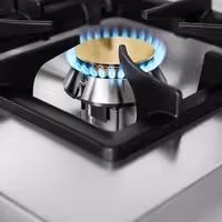 Fogão a gás - 17,0kW - 2 queimadores - aberto com base e gaveta de recolha - com queimadores de alto rendimento
