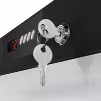Lagerkühlschrank Edelstahl PREMIUM - 600 Liter - mit 1 Tür - Innenseite der Tür aus Kunststoff