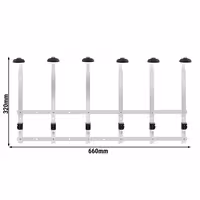 FUCHS | Wall Mount for 6 Bottles - 0.7 to 1 L