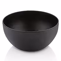 (3 pcs) Snack Bowls - Stainless Steel - round - Ø 85mm - Black