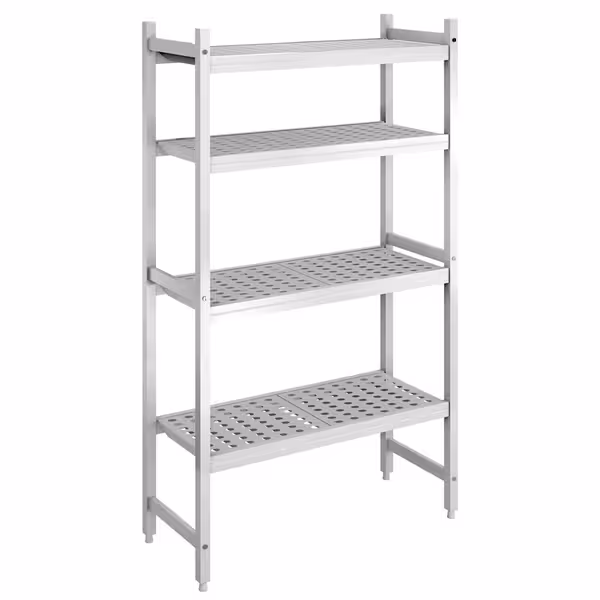 وحدة رفوف ألمنيوم - بداية - 893x460mm - عمق: 460 mm - 4 رفوف - الحمولة: 450 kg
