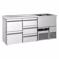 Direct Draw Beer Dispenser / Kegerator PREMIUM - 1950x700mm - 5 Drawers