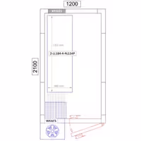 وحدة رفوف ألمنيوم - بداية - 1315x1800mm - عمق: 460 mm - 4 رفوف - الحمولة: 600 kg