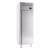 Szafa mroźnicza piekarnicza Premium PLUS – stal nierdzewna – EN 600 x 400 – 560 L – z 1 drzwiami