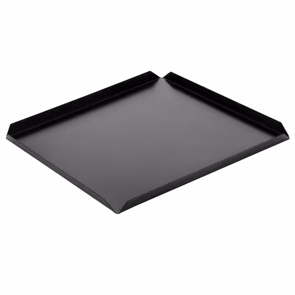 (5 buc) Platou de servire - aluminiu eloxat - 170x170x10 mm - dreptunghiular - negru