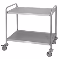 Kolica za posluživanje - 800x500 mm - s 2 polica - 40 kg po polici