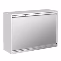 خزانة حائط ستانلس ستيل PREMIUM - 1200x400mm - مع باب انزلاقي - ارتفاع 800 mm