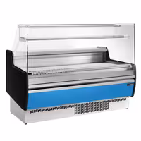 Serve Over Counter - 1622x953mm - with 2 doors - front panel light blue - capacity 178 litres