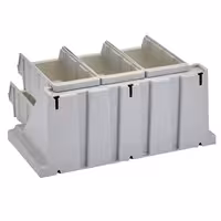 CAMBRO | Versa Organizer - small shelf with 6 containers - 511x488mm - speckled gray