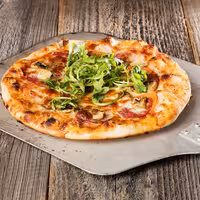 Electric Deck Pizza Oven - Single Deck - 4 - Ø 20cm (8") - 230V Single Phase - Mechanical Controls - Black - up to 350°C