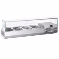 Countertop Prep Well / Refrigerated Topping Unit PREMIUM PLUS - 1328x413mm - 4x GN 1/3