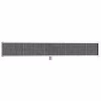 Podni odvod od nehrđajućeg čelika – 2100 x 300 mm – ugradnja u ravnini s podom i bočni izlaz – Ø 70 mm