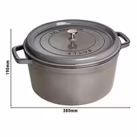 STAUB | LA COCOTTE - Cocotte - Ø 300 mm - Lijevano željezo - Grafitno siva boja