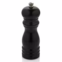 (12 kom) Set mlinaca za sol i papar - Drvo - Visina: 140 mm - Crna