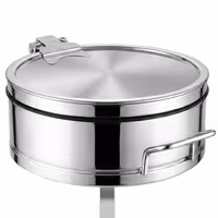 Sack holder - Mobile - 80L - Ø390mm, 840(H)mm - with foot pedal & slow-closing lid, liner retainer, castors - Stainless steel