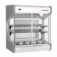Countertop display fridge - 220L - 1003mm - Double glazing - with 2 glass shelves - 2 rear sliding glass doors - for 5x GN 1/3