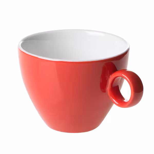 (6 kom) BART COLOUR CAFE - Šalica za cappuccino - 230 ml - Crvena