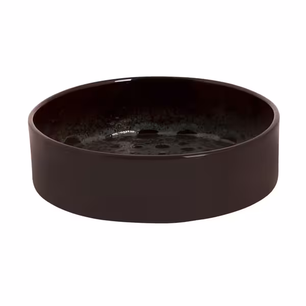 (14 adet) TURKEY - Seramik Fırın Kabı - Ø 140mm - Kahverengi / Mavi