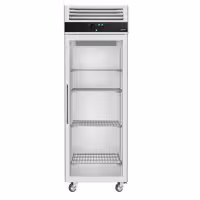 Szafa chłodnicza ECO – stal nierdzewna – 600 L – z 1 drzwiami szklanymi