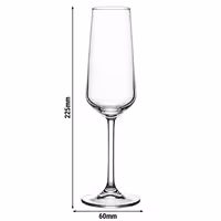 (6 adet) Şampanya Bardağı - ALLEGRA - 195 ml