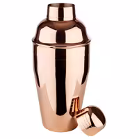 (6 adet) Kokteyl Shaker - Klasik - Bakır Kaplama - 500ml