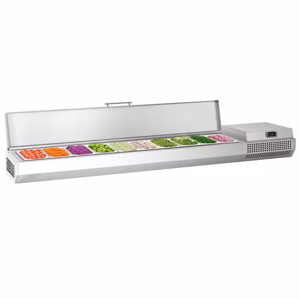 Nadstawka chłodnicza do na dodatki PREMIUM PLUS - 2300x413mm - 10x GN 1/3