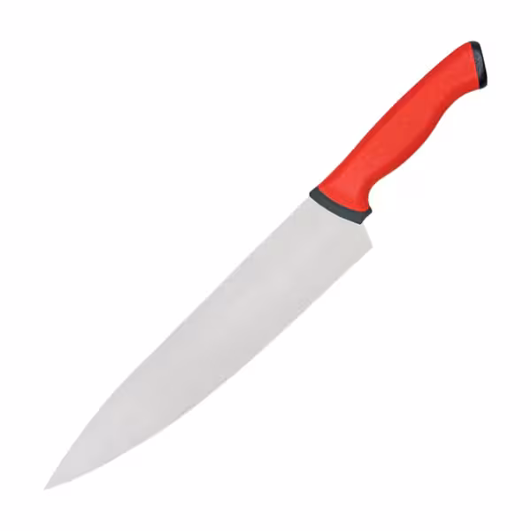 Koksmes - Lemmet: 250mm - recht - RVS