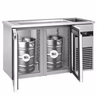 Pivski šank PREMIUM - 1550x700 mm - 2 Staklena vrata