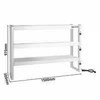 IR‑värmebrygga - 1500x300 mm - 2,16 kW - 3 uppvärmda plan