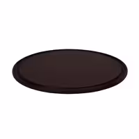 (12 adet) Pizza Tabağı Yuvarlak Düz - Polietilen, Ø360mm, Oluklu/Kanallı Yüzey, Kahverengi