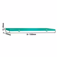 Placă de tăiere pentru masa de lucru – 1500 x 700 mm – Conformă cu HACCP – Verde