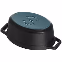 STAUB | Cocotte Oval Enamelled Cast Iron Casserole Dish – 310 mm Oval – Black
