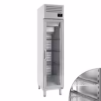 Armário frigorífico aço inoxidável PREMIUM PLUS - GN 1/1 - 325L - com 1 porta de vidro