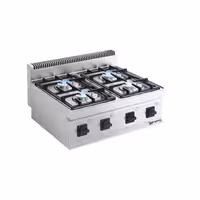 Plinsko kuhalo - 600x600x430 mm - 14 kW - 4 plamenika - nadpultni