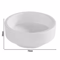 (6 adet) Kase - ASIA PLUS - Melamin - yuvarlak - Ø75mm - Derinlik:30mm - 40ml - Beyaz