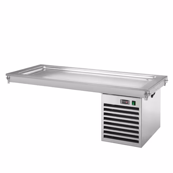 Ugradbena rashladna ploča (drop‑in) - 1785 mm - 5x GN 1/1 - +2 do +8 °C - 700 W | GN rashladna ploča - GN 1/1 - inox
