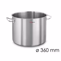 Panela de sopa - 29,5L - Ø360mm - Altura:290mm
