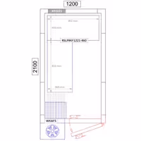Hyllsystem med plasthyllplan och aluminiumstegar - 1070x952 mm - L-form - Djup: 460 mm - med 4 hyllplan - Maxbelastning: 600 kg per sektion