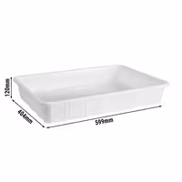 Fish Storage Box - Polycarbonate - 600x400mm - for fresh fish / seafood display on ice