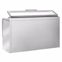 Pult za pripremu salate PREMIUM - 1365 mm - 3 staklena vrata - s ugradnim ležištem za 7x GN 1/3 i stakleni poklopac