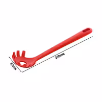 ZWILLING | Pasta Spoon – Red Silicone, Heat‑Resistant to 230°C - 290 mm - Non‑Slip Grip