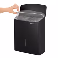 AIR-WOLF | Commercial hygiene waste bin - 10 litres - Stainless steel - Matt black