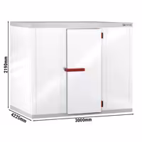Cameră frigorifică de congelare - 3000x4225 mm - 21,98 m³
